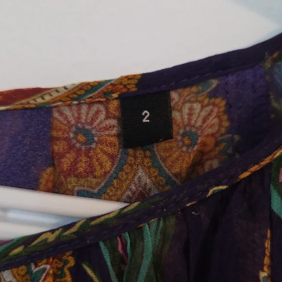 The Kooples silk floral maxi Sz M - Picture 12 of 13